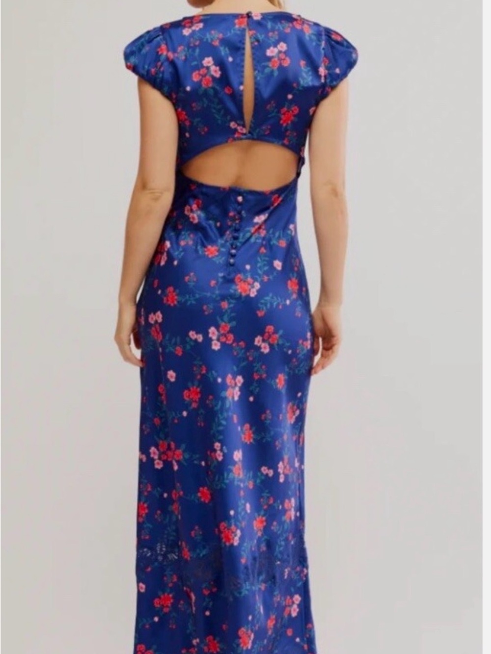 NWT Free People Butterfly Babe Lace Floral Printed Maxi Dress Sz XL - Picture 2 of 14